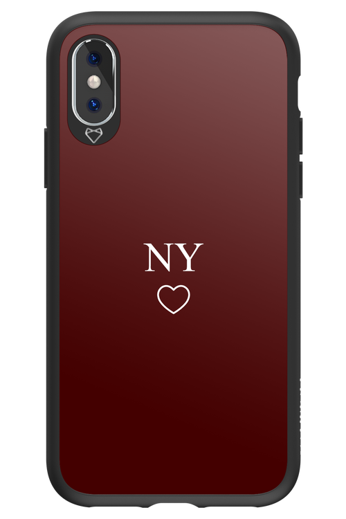 NY Burgundia 2.0 - Apple iPhone X