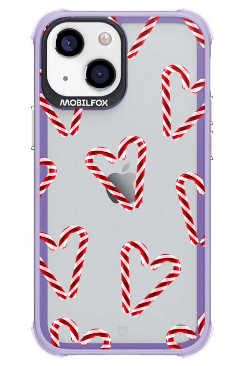 Candy Cane Hearts - Apple iPhone 13 Mini