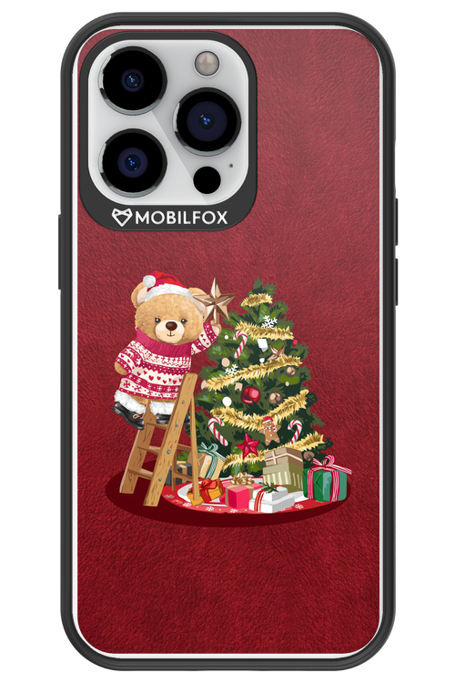 Christmas Bear (Burgundy) - Apple iPhone 13 Pro