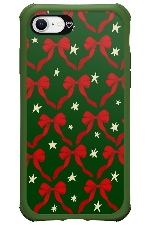 Bow & Stars (Green) - Apple iPhone SE 2022