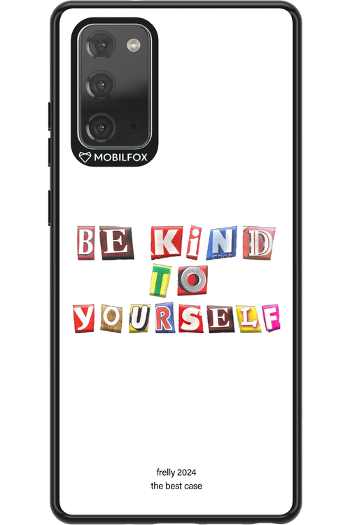 Be Kind To Yourself White - Samsung Galaxy Note 20