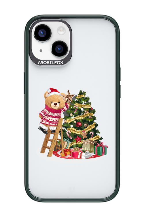 Christmas Bear (Transparent) - Apple iPhone 14