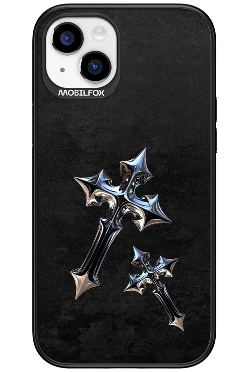 Chrome Crosses 2.0 - Apple iPhone 15 Plus