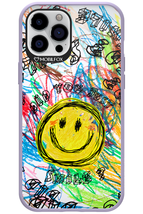 Crayon Smiley Colorful - Apple iPhone 12 Pro Max