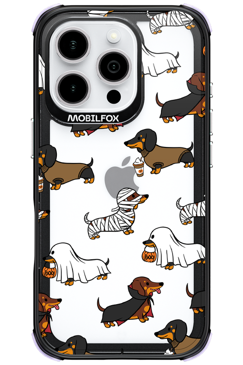 Scary Dachshund (Transparent) - Apple iPhone 16 Pro