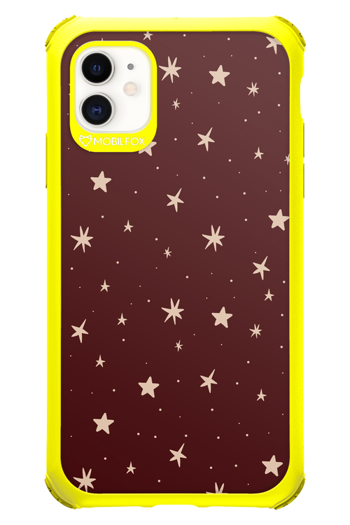 Burgundy Stars - Apple iPhone 11