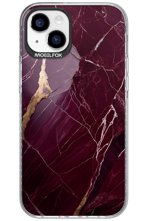 Burgundy Marble 2.0 - Apple iPhone 15 Plus