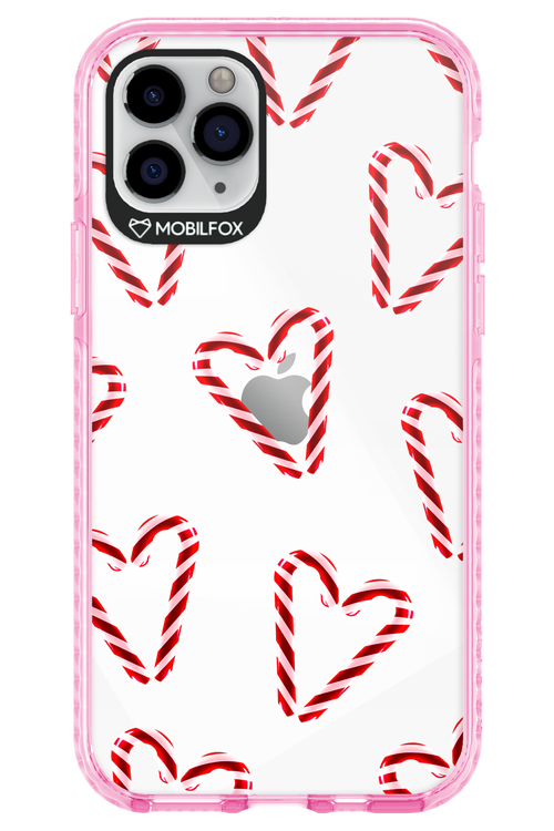 Candy Cane Hearts - Apple iPhone 11 Pro