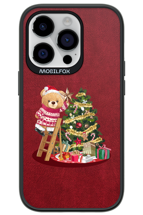 Christmas Bear (Burgundy) - Apple iPhone 14 Pro