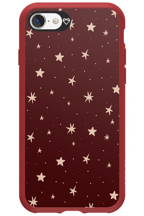 Burgundy Stars - Apple iPhone SE 2022