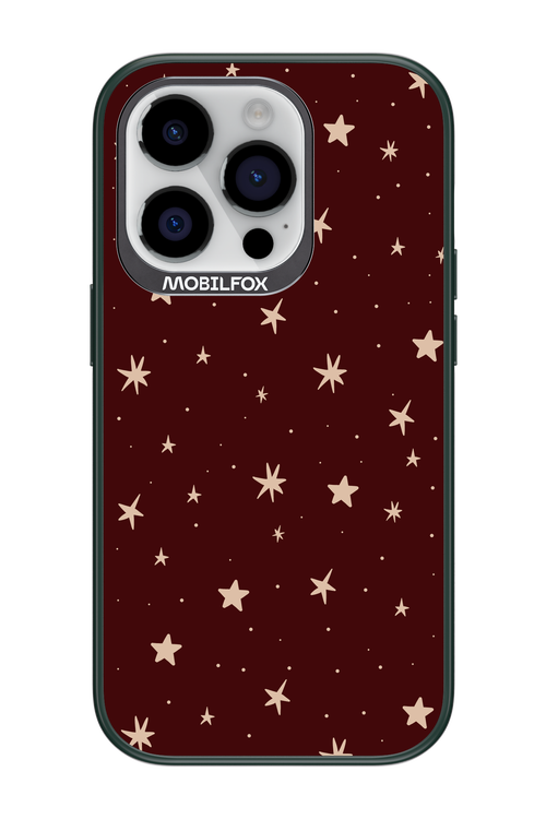 Burgundy Stars - Apple iPhone 14 Pro