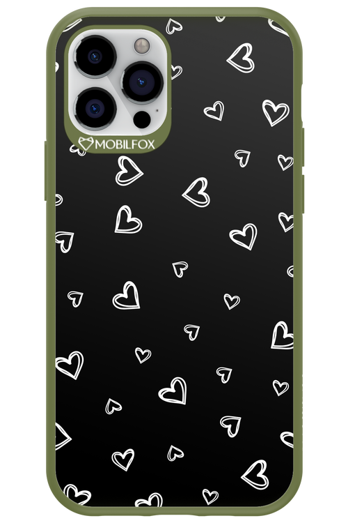 Monochrome Hearts 2.0 - Apple iPhone 12 Pro