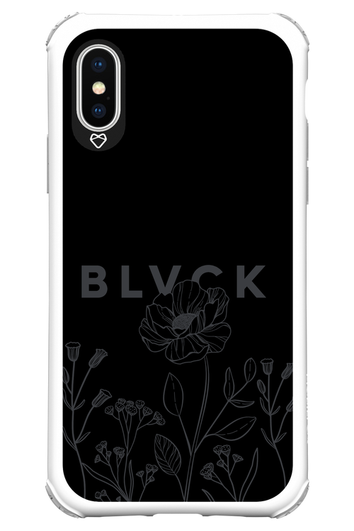 Black Flowers - Apple iPhone X