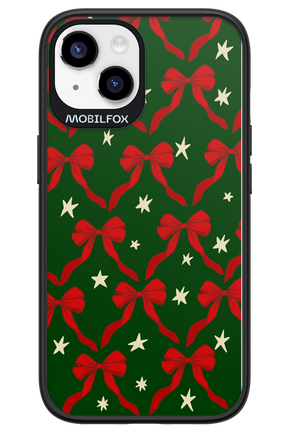 Bow & Stars (Green) - Apple iPhone 14