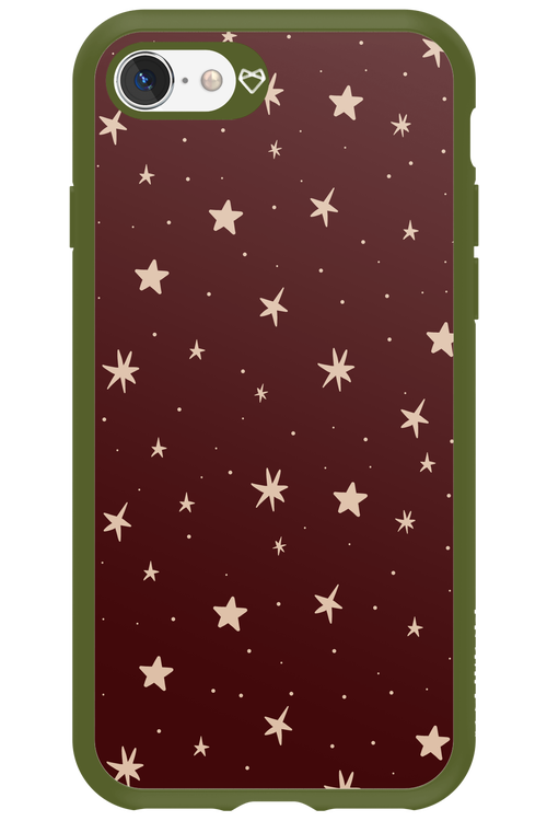 Burgundy Stars - Apple iPhone SE 2022