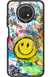 Crayon Smiley Colorful - Xiaomi Redmi Note 9T 5G