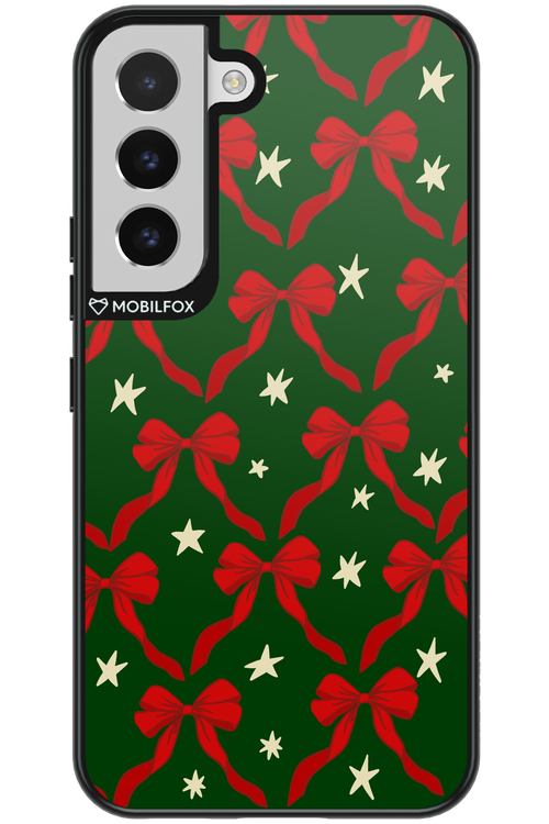 Bow & Stars (Green) - Samsung Galaxy S22
