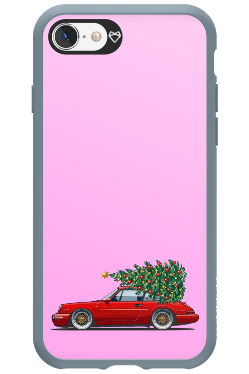 XMAS Car Pink - Apple iPhone 8