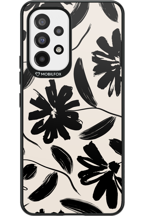 Monochrome Flowerss - Samsung Galaxy A53