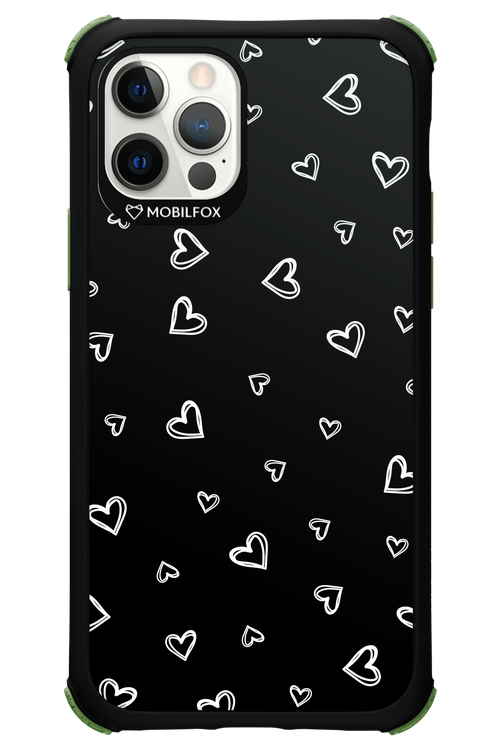 Monochrome Hearts 2.0 - Apple iPhone 12 Pro