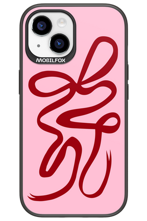 Burgundy Bow - Apple iPhone 15
