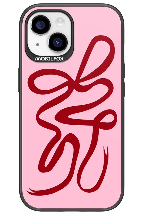 Burgundy Bow - Apple iPhone 15