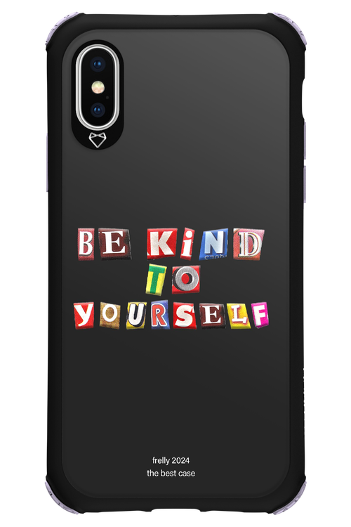 Be Kind To Yourself Black - Apple iPhone X