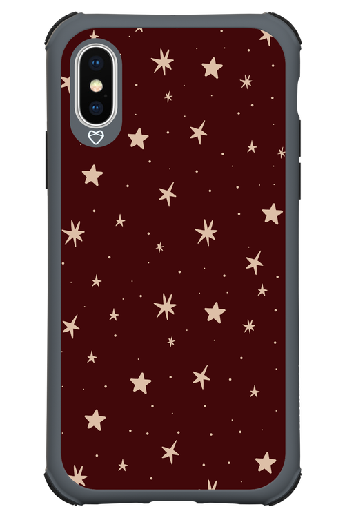 Burgundy Stars - Apple iPhone X