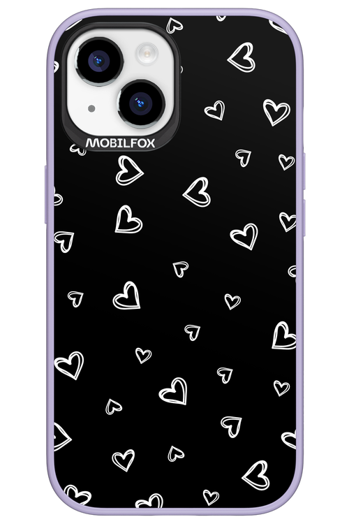 Monochrome Hearts 2.0 - Apple iPhone 15