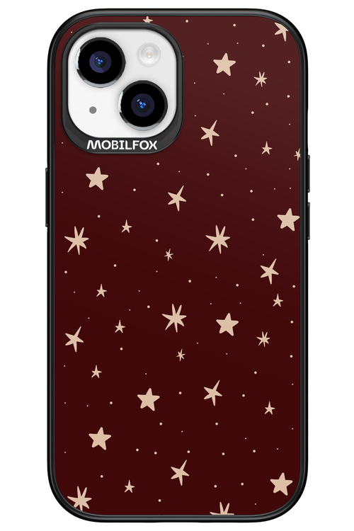 Burgundy Stars - Apple iPhone 15