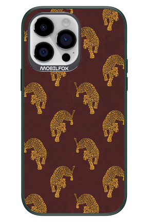 Burgundy Leopard Pattern - Apple iPhone 14 Pro Max