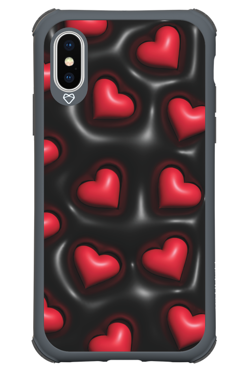 Hearts in love - Apple iPhone X