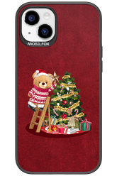 Christmas Bear (Burgundy) - Apple iPhone 15 Plus