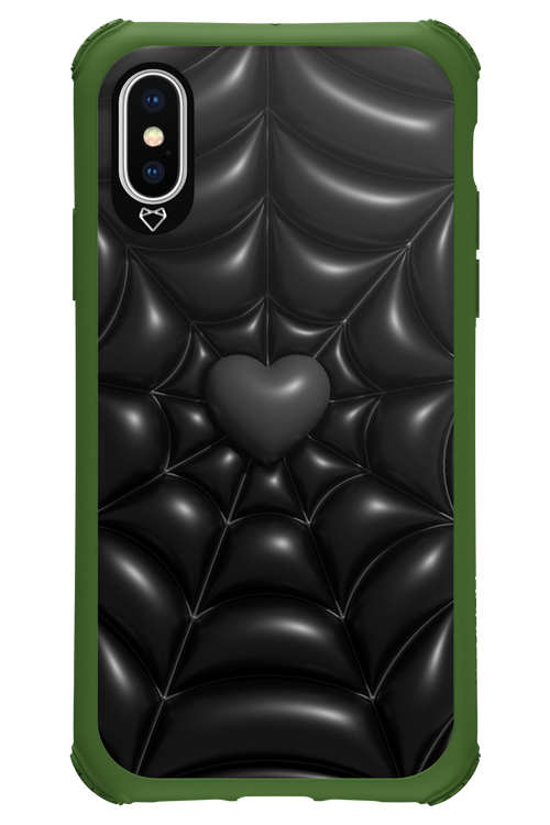 Black Spider Heart - Apple iPhone X