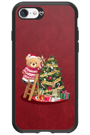 Christmas Bear (Burgundy) - Apple iPhone 8
