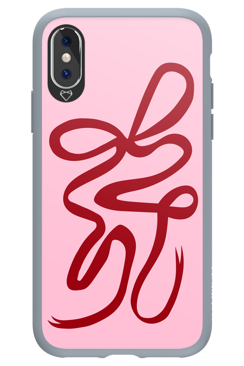 Burgundy Bow - Apple iPhone XS