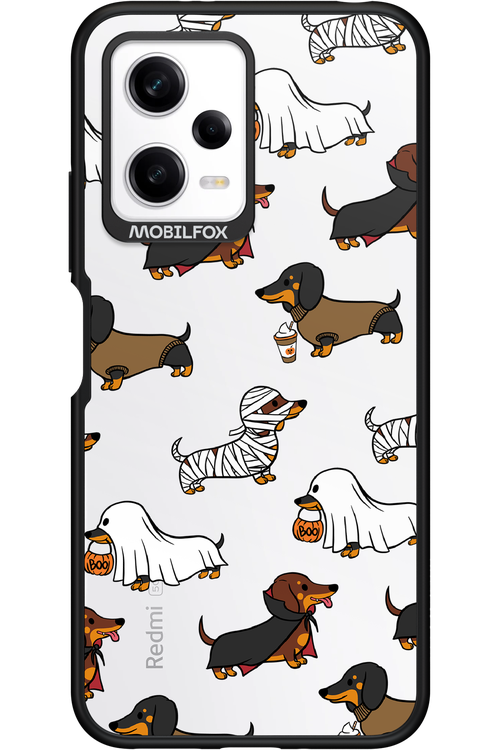 Scary Dachshund (Transparent) - Xiaomi Redmi Note 12 5G