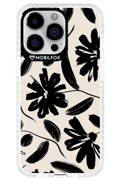 Monochrome Flowerss 2.0 - Apple iPhone 13 Pro