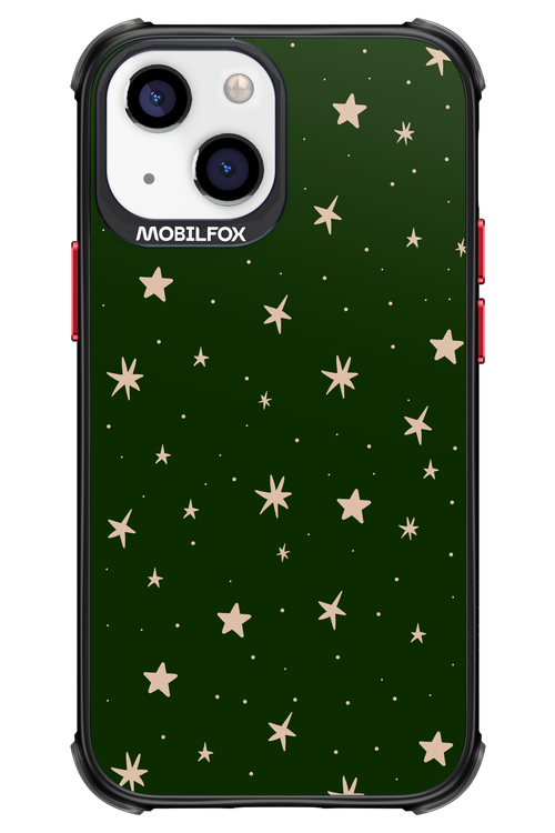 Forest Green Stars - Apple iPhone 13 Mini