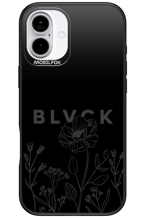 Black Flowers - Apple iPhone 16 Plus