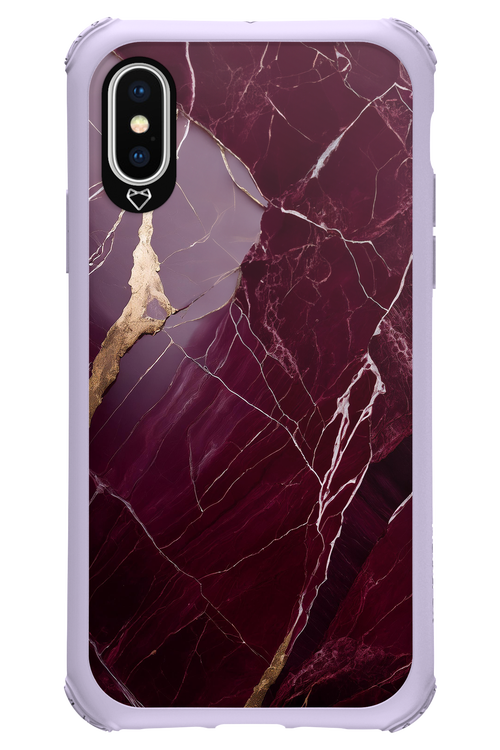 Burgundy Marble - Apple iPhone XS