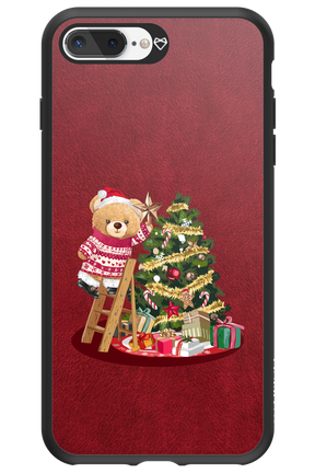 Christmas Bear (Burgundy) - Apple iPhone 8 Plus