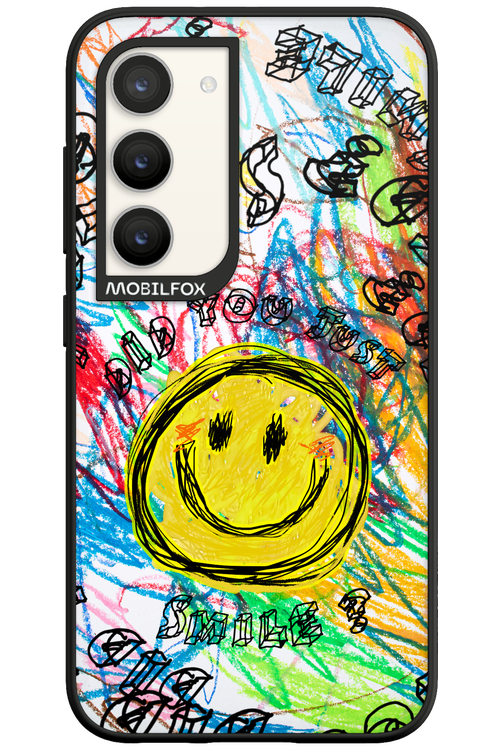 Crayon Smiley Colorful - Samsung Galaxy S23