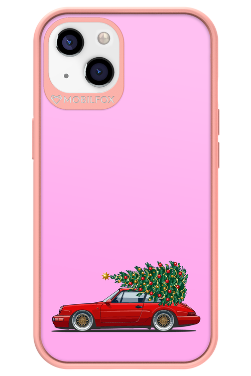 XMAS Car Pink - Apple iPhone 13