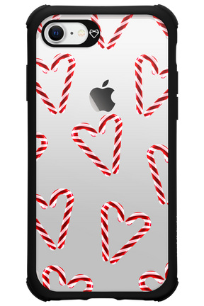 Candy Cane Hearts - Apple iPhone 7
