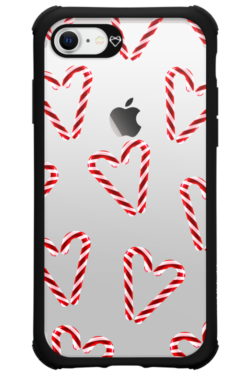 Candy Cane Hearts - Apple iPhone 7