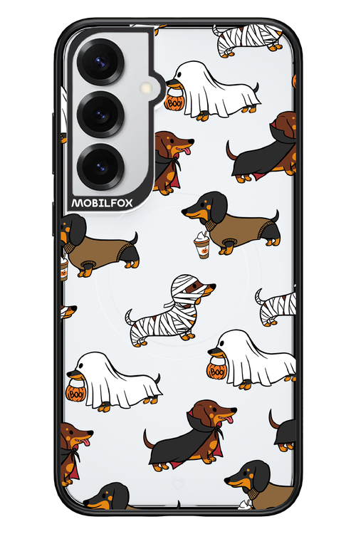 Scary Dachshund (Transparent) - Samsung S25+