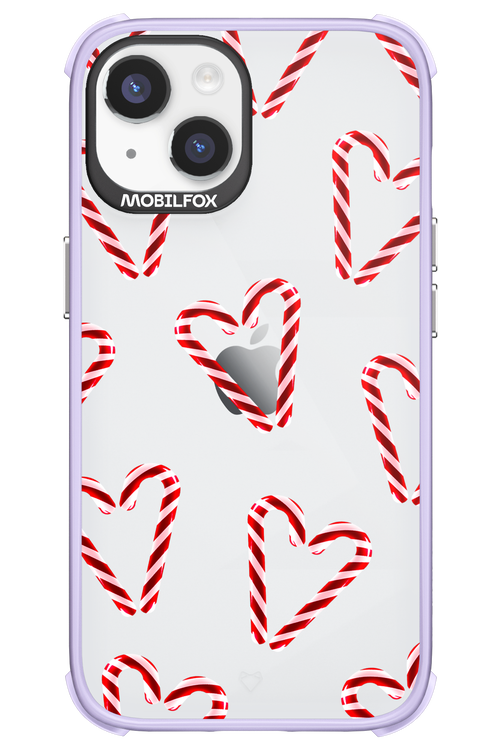 Candy Cane Hearts - Apple iPhone 14