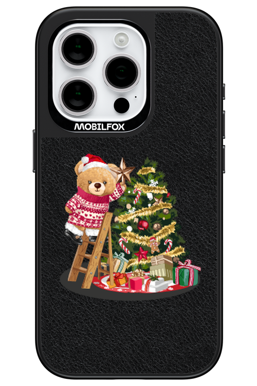 Christmas Bear (Leather) - Apple iPhone 15 Pro