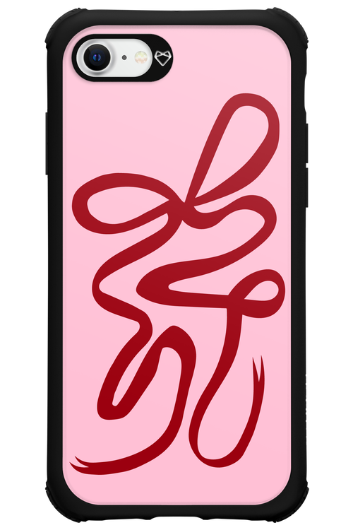 Burgundy Bow - Apple iPhone 8